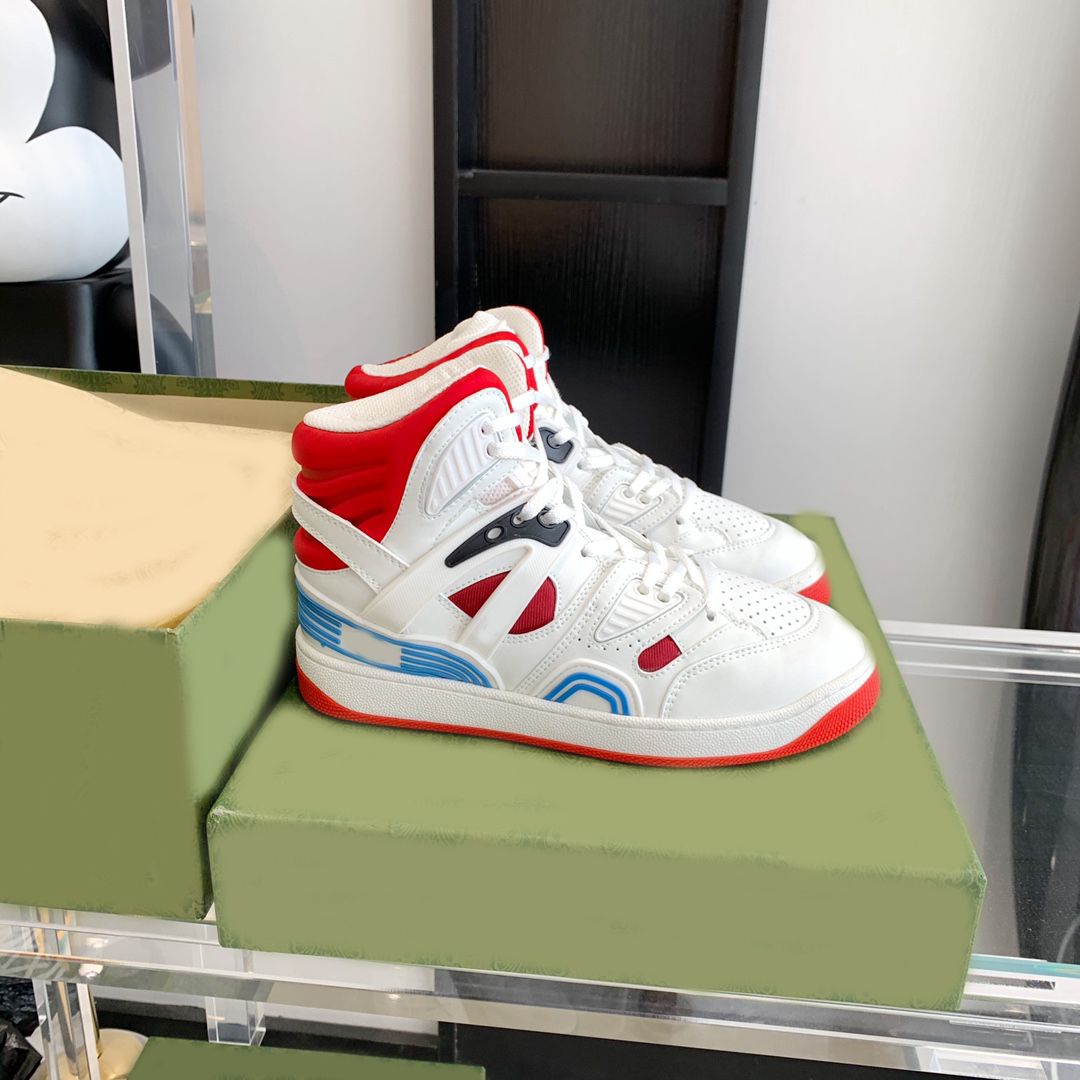 Acquistare Designer Di Lusso Donne Da Uomo Scarpe Da Uomo Cestino Sneakers  High Top A1 Contrasto Colore Caviglia Mesh Assistenti Sport Scarpe Da Basket  Moda Di Basket Confortevole Con Scatola Taglia 35