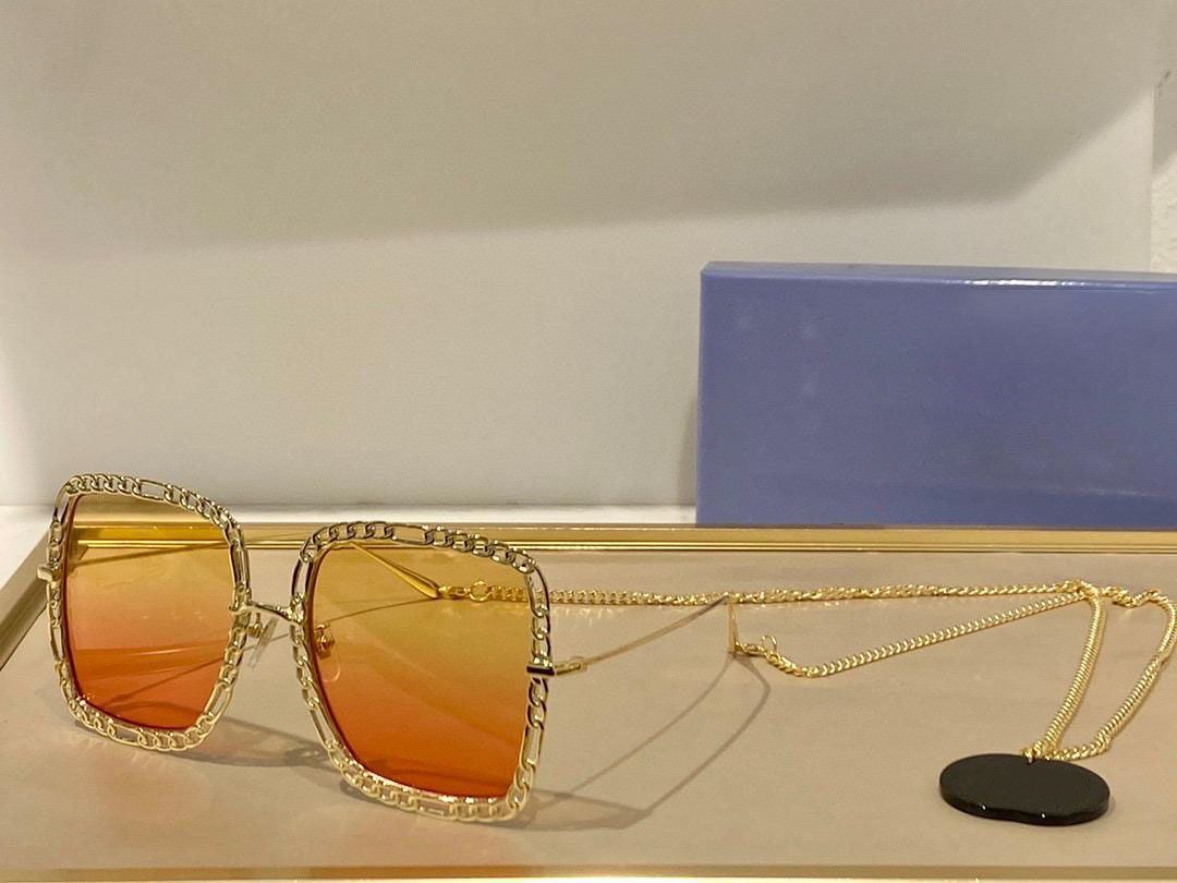 gold frame gradient orange lens