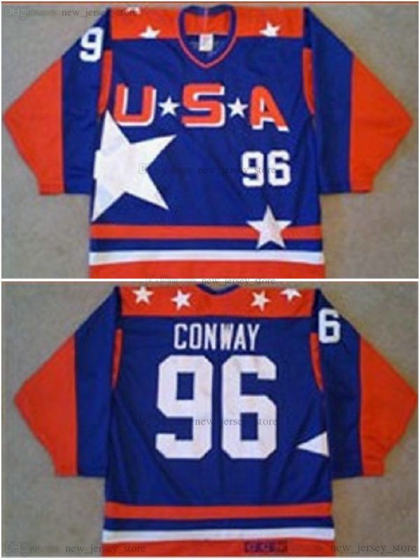 Retro Movie 2017th The Mighty Ducks D2 Team USA Hockey Jerseys Vintage  Stitched 96 Charlie Conway 21 Dean Portman 44 Fulton Reed Jersey Blue  Embroidery Logos From New_jersey_store, $21.77