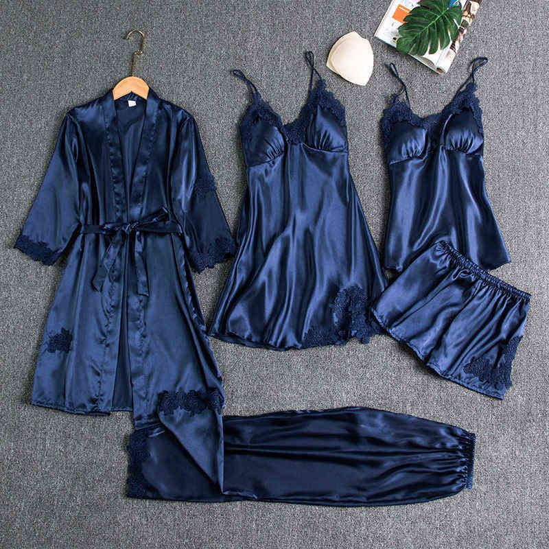 5PCS Navy Blue - A