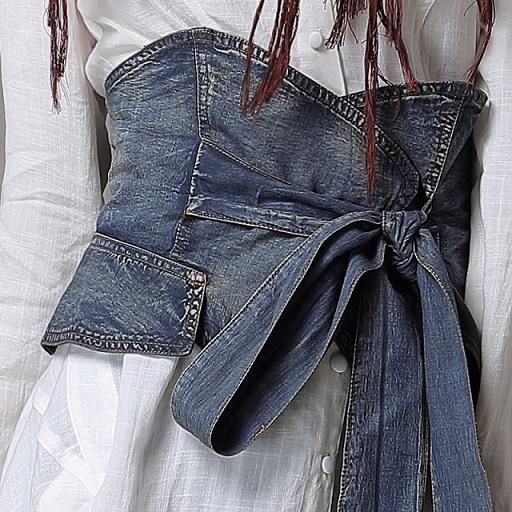 Denim cummerbunds