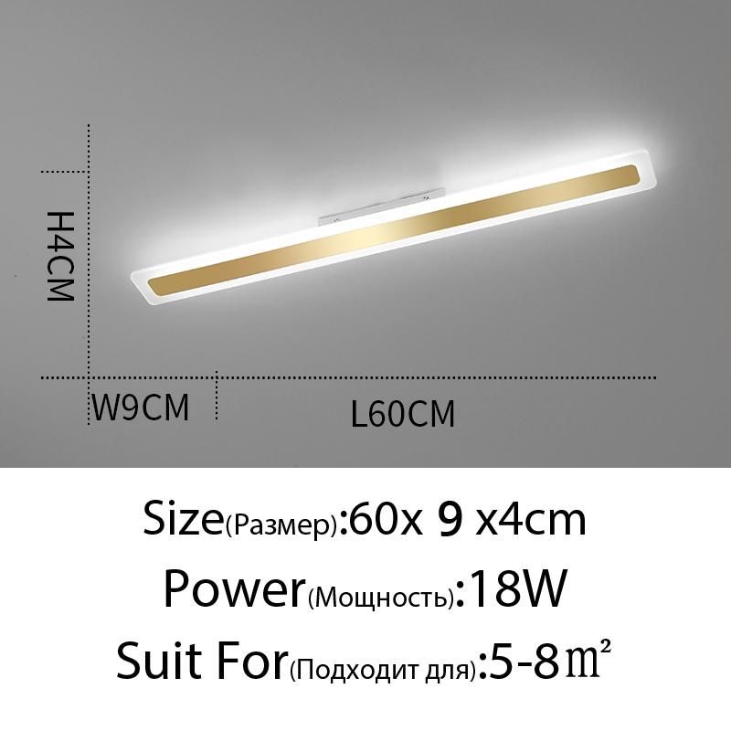 لون الذهب 60x9cm.