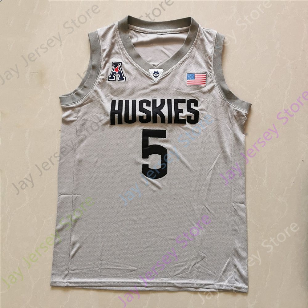 Paige Bueckers Jersey UConn Huskies College Basketball White Replica #5