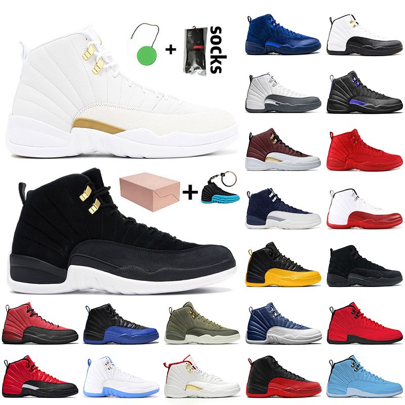 Nike Jordan Jordan Retro 12s Diseñadores de lujo con caja Jumpman 12 12s