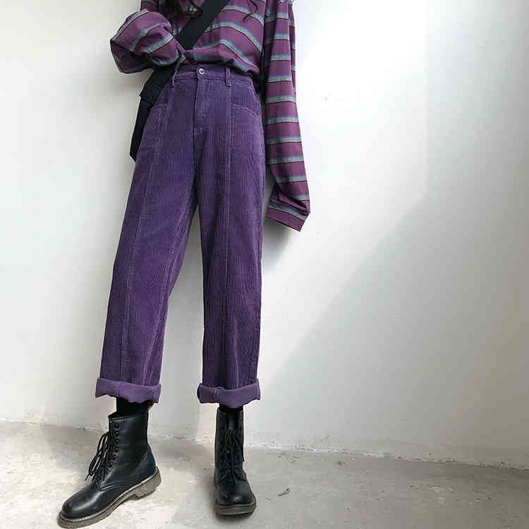 紫色のズボン