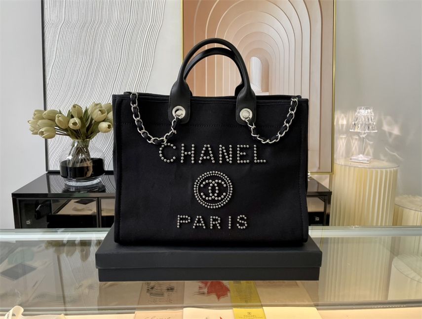 Compra CHANEL TOTES TOTES Totes De Moda Impresos Bolsa De Compras De Lona  Bordada Barato | Entrega Rápida Y Calidad | Es.Dhgate