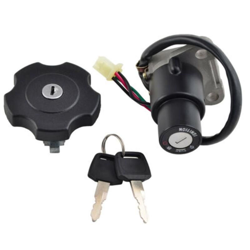 Ignition Lock Set For Sinnis Apache Petrol Fuel Cap with Keys Black