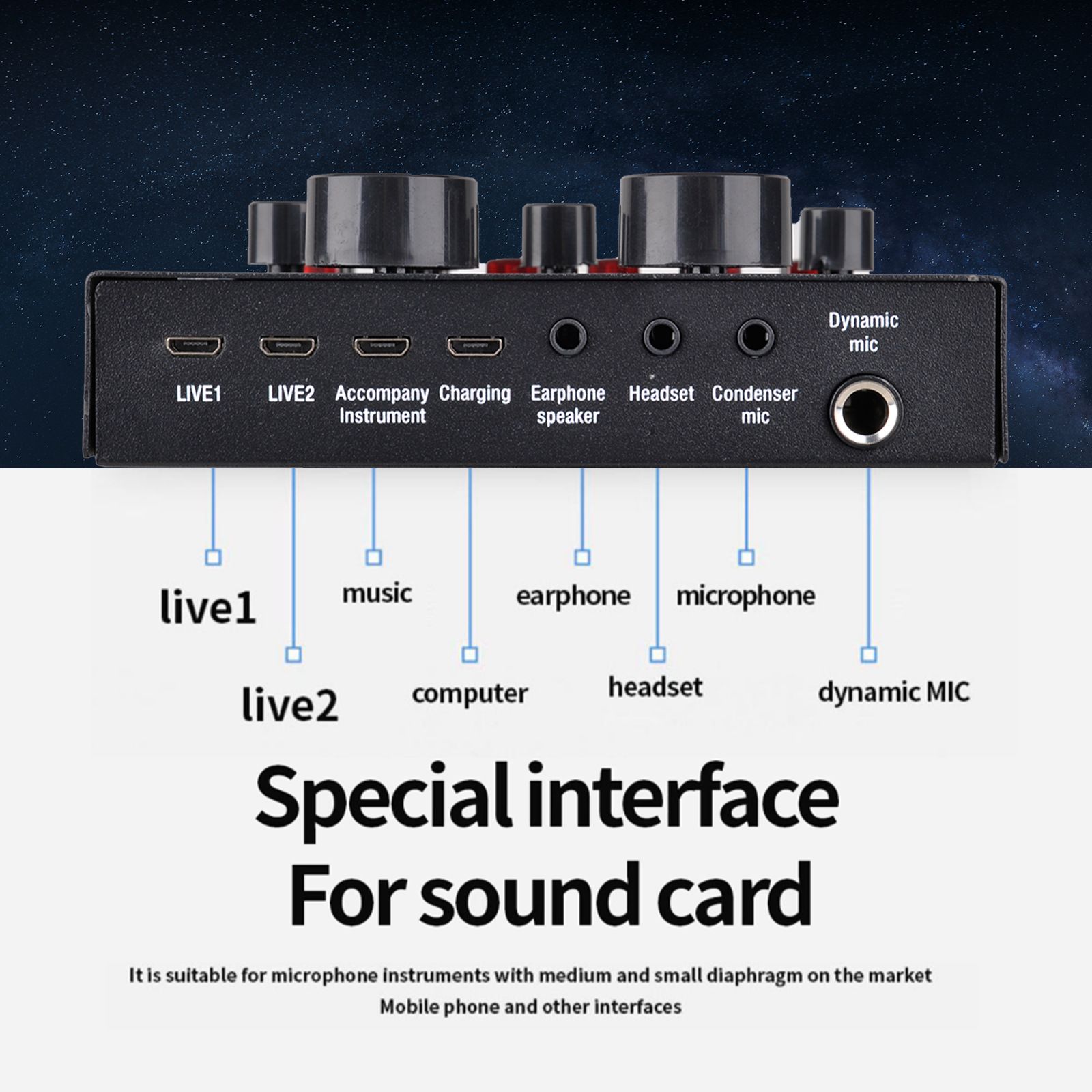 Condenser Microphone Sound Card Set For Webcast Live Recording From  Elainestore, $38.65 | DHgate.Com