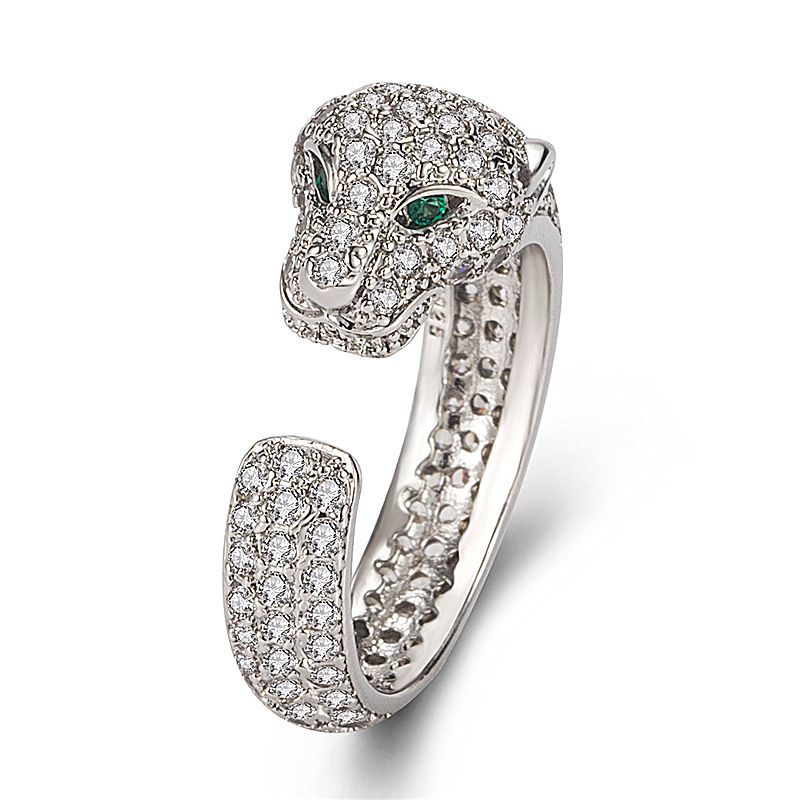 Full Diamond Ring Platinum Plated