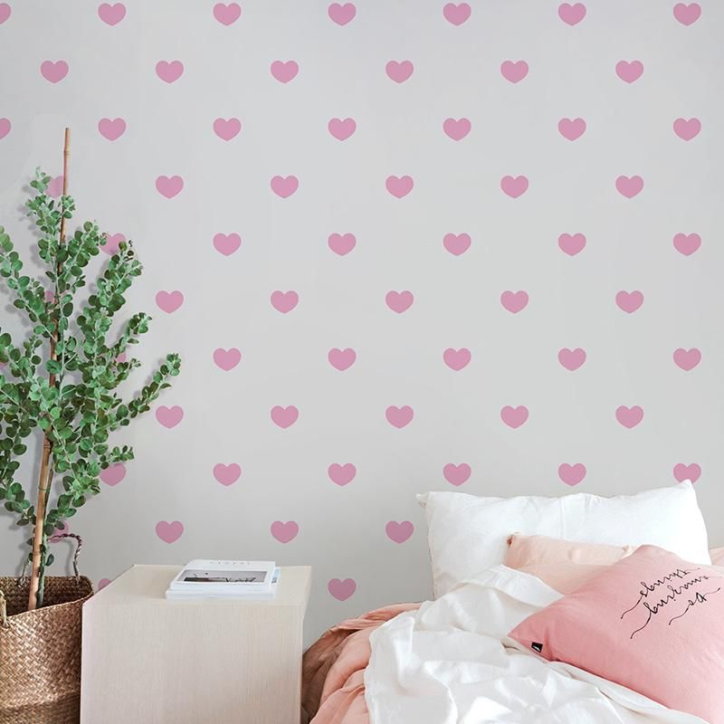 Wallpapers High Quality Nordic Pink Heart-shaped Wallpaper Girls Bedroom Papel De Parede Blue Love Heart Wallpapers High Quality Nordic Pink Heart-shaped Wallpaper Girls Bedroom Papel De Parede Blue Love Heart