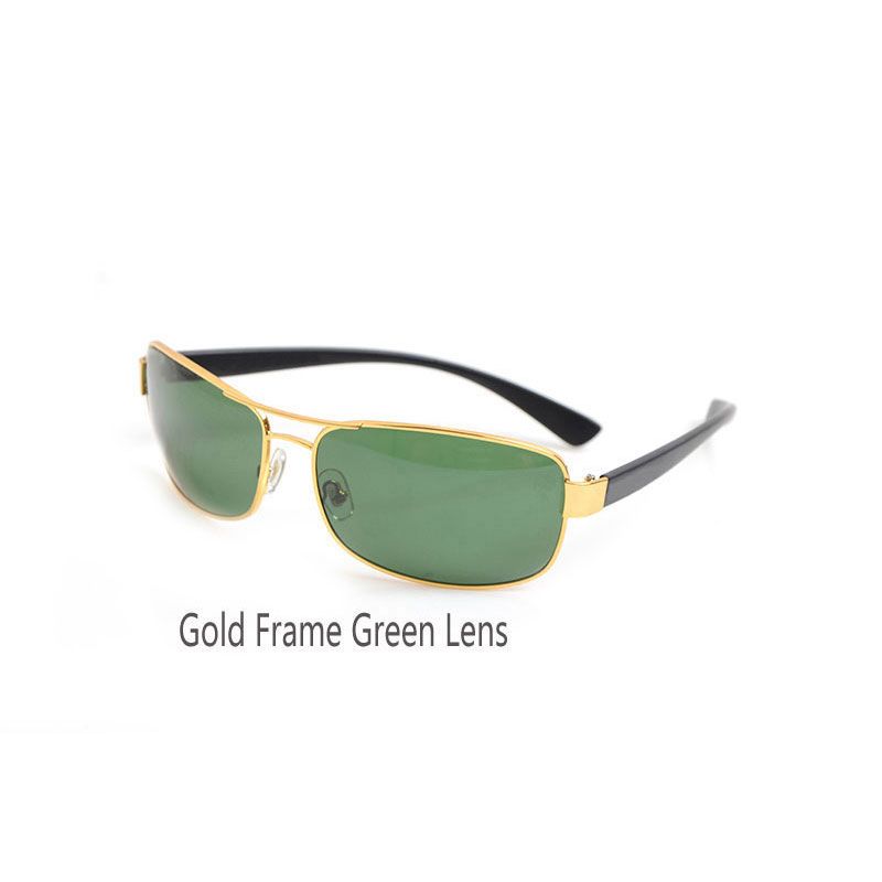 3379 gold frame green lens