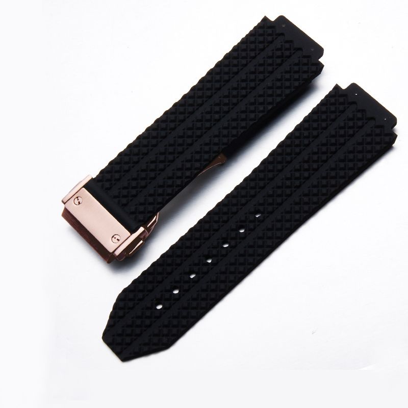 24mm Black-RoseGold Clasp