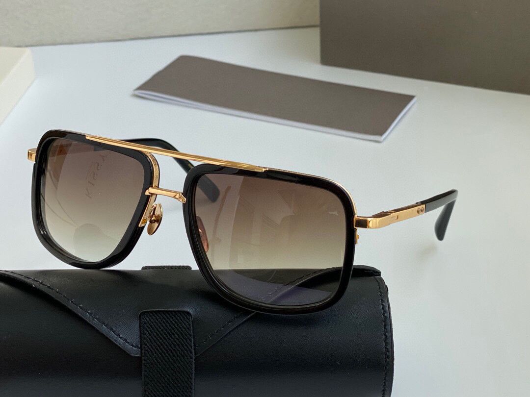 black gold frame gradient tea lenses