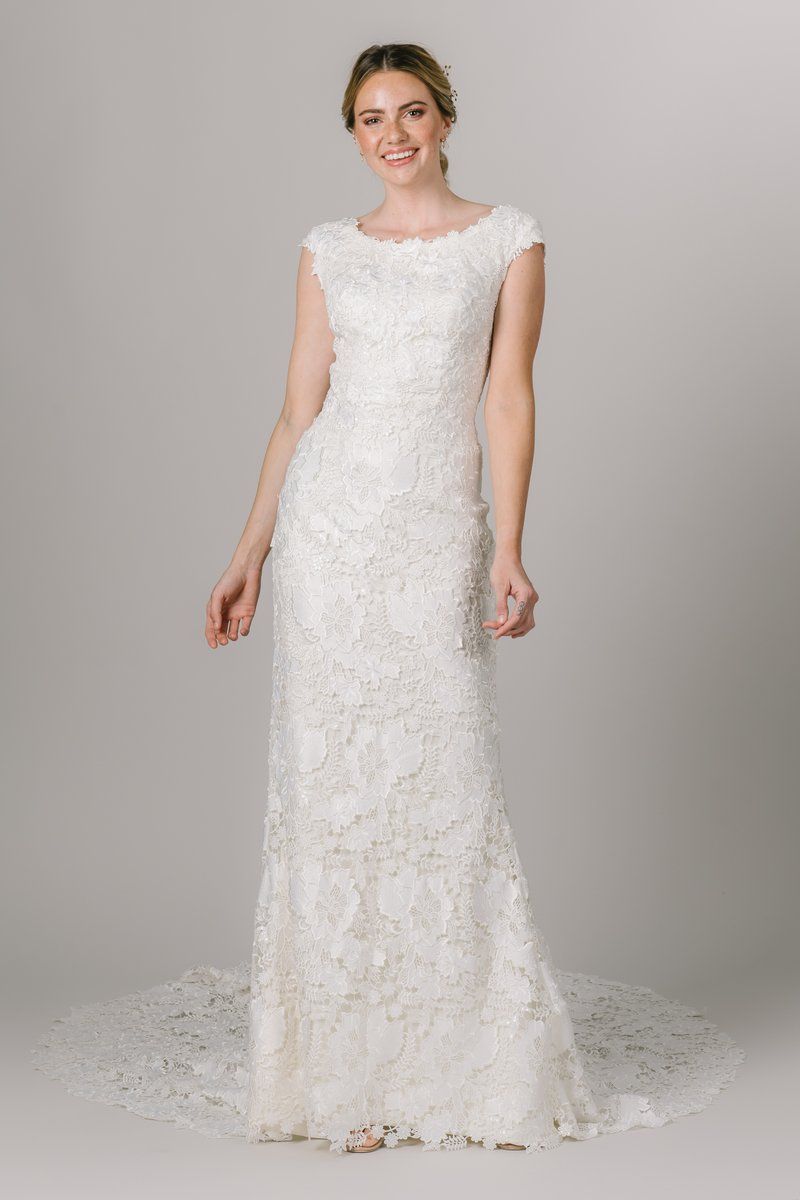 Long Sleeve Modest Western Country Lace Mermaid Wedding Dress Bridal Gown Custom Long Sleeve Modest Western Country Lace Mermaid Wedding Dress Bridal Gown Custom