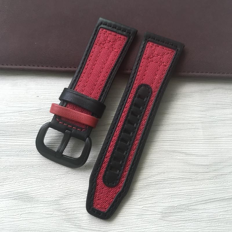 Rood zwart gesp 28mm