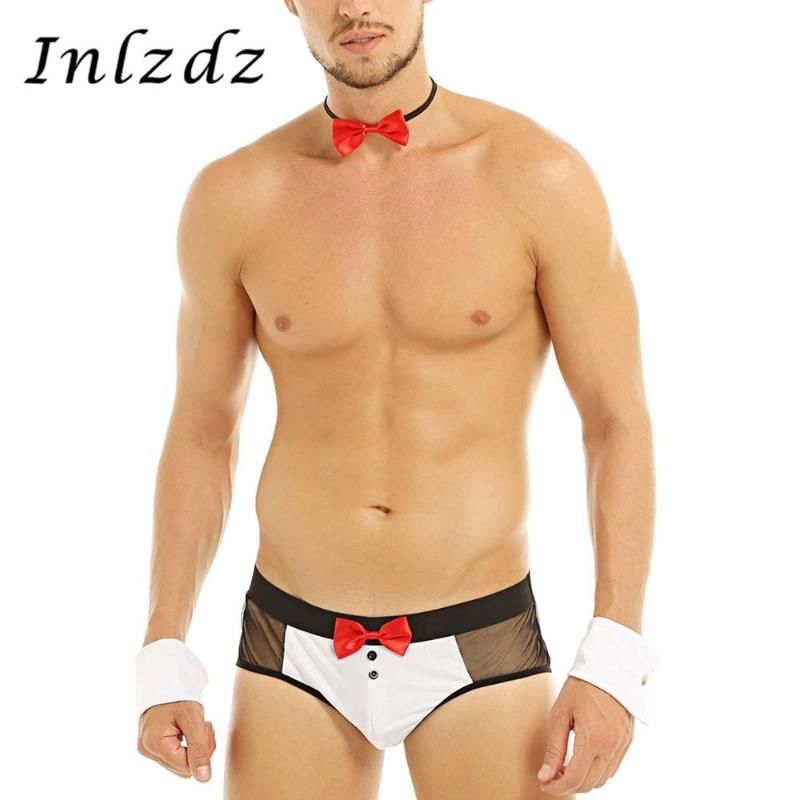 Compra Set De Lencería Exótica Para Hombre Equipo De Disfraces De Cosplay  Sexo Vea A Través De Los Brazos De Bus De Malla Con Sets De Brazos De Ropa  Interior Sexy De