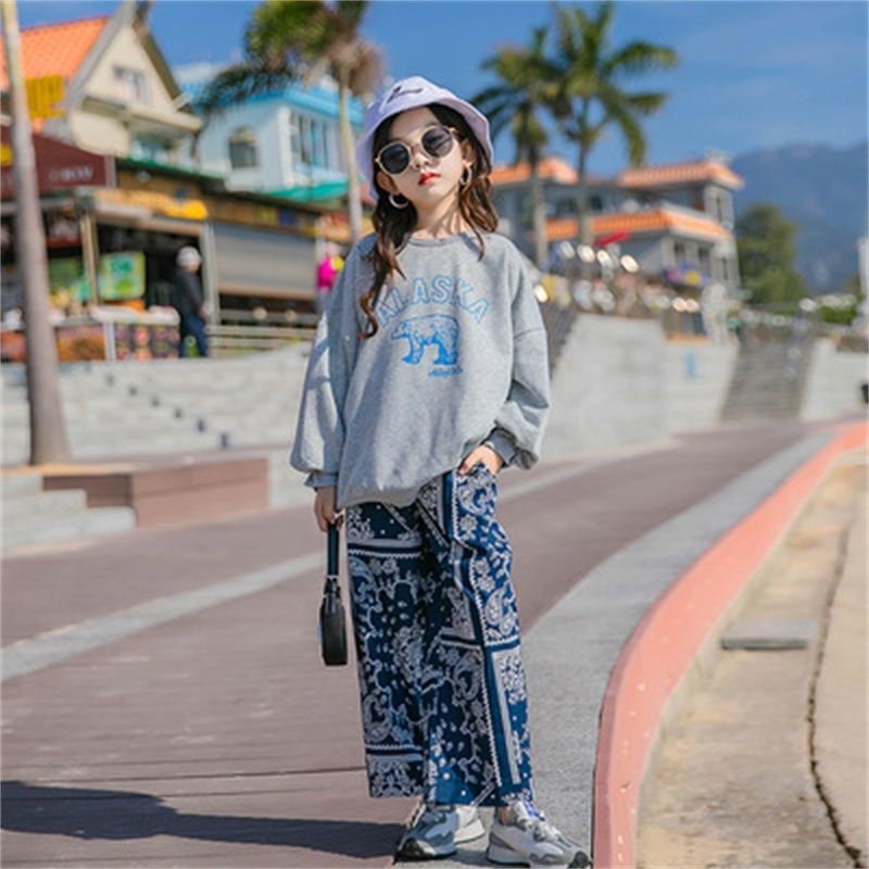 Compra 2022 Niñas Pantalones De Pierna Ancha Suéter Plus Size Retro Niños  Ropa Chicas Casual Moda Trajes Grandes Niños Adolescentes Barato | Entrega  Rápida Y Calidad | Es.Dhgate