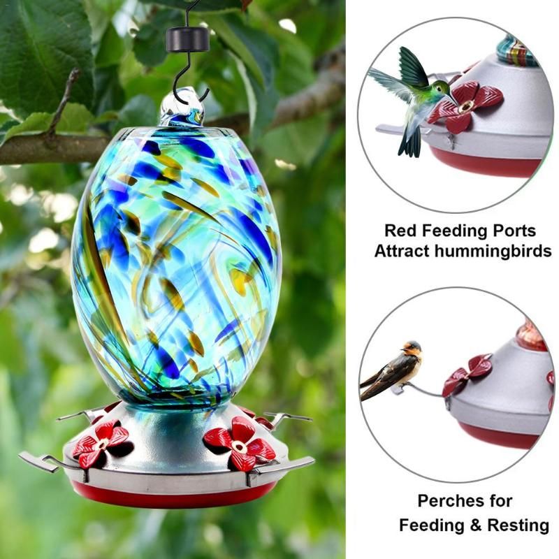 Mangeoire à oiseaux en acrylique transparent alimentant le bol