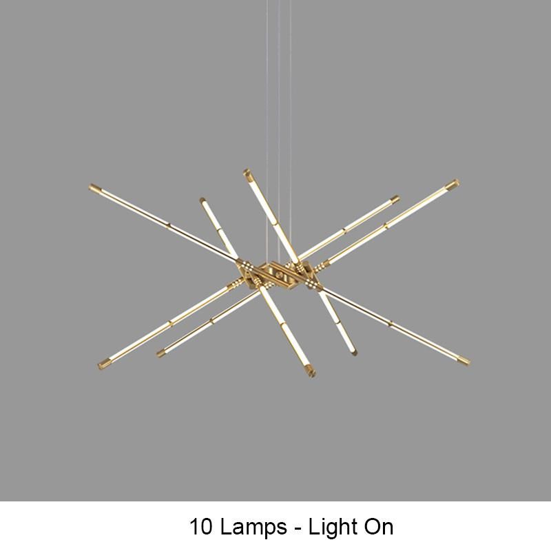 10 lampen gouden kleur dimbare kleur
