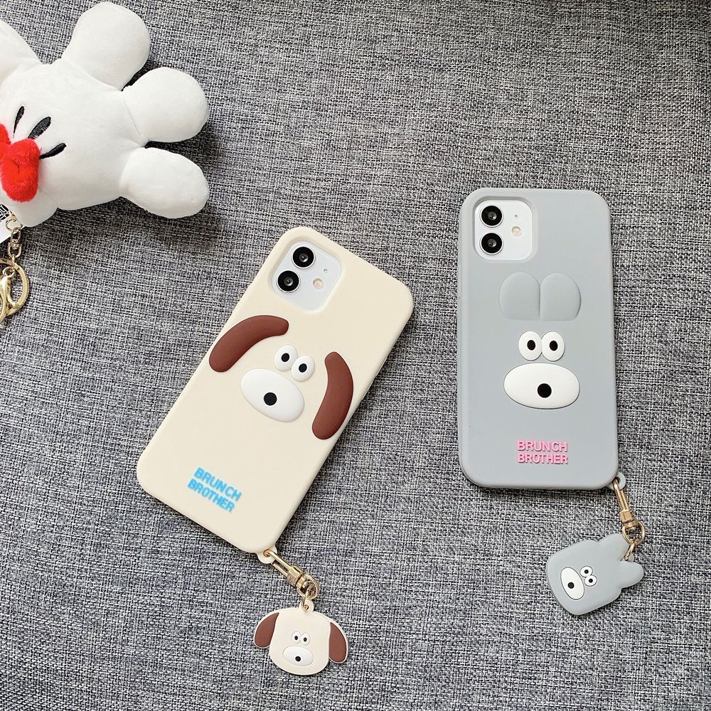 Cartoon dog and rabbit couple style cell-phone Silicone cases unique back  cover for iPhone 6S