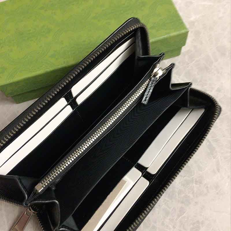 Zwart-zipper portemonnee