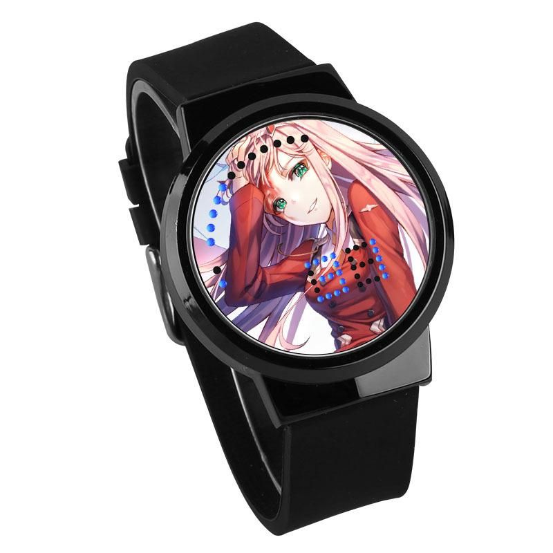 Wristwatches Anime DARLING In The FRANXX 002 Cosplay Night Lights Touch Watch Student Couples Watches Quartz Wristwatches Anime DARLING In The FRANXX 002 Cosplay Night Lights Touch Watch Student Couples Watches Quartz