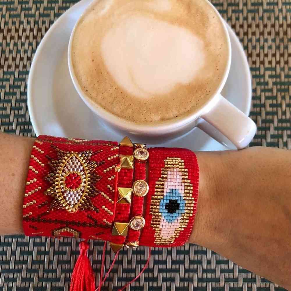 Go2Boho Boho Summer Bracelet Jewelry for Women Girl Valentine's Gift Love  Letter Pulseras Mujer Moda Beach Daisy Bracelets