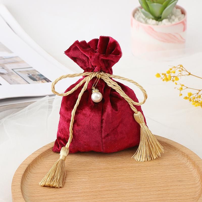 Roter bodenloser Velvet 10x14cm