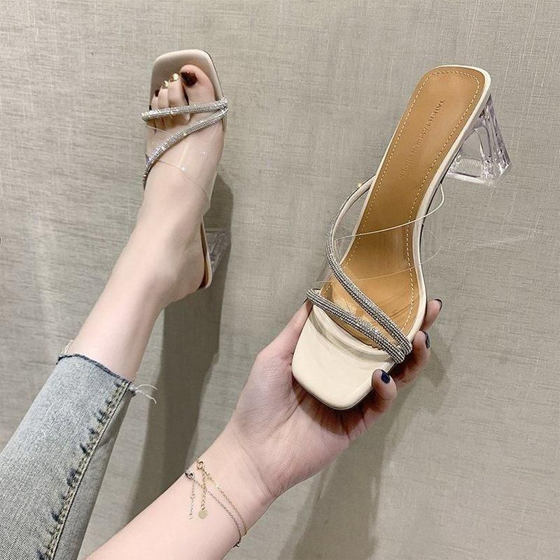 womens square toe sandals