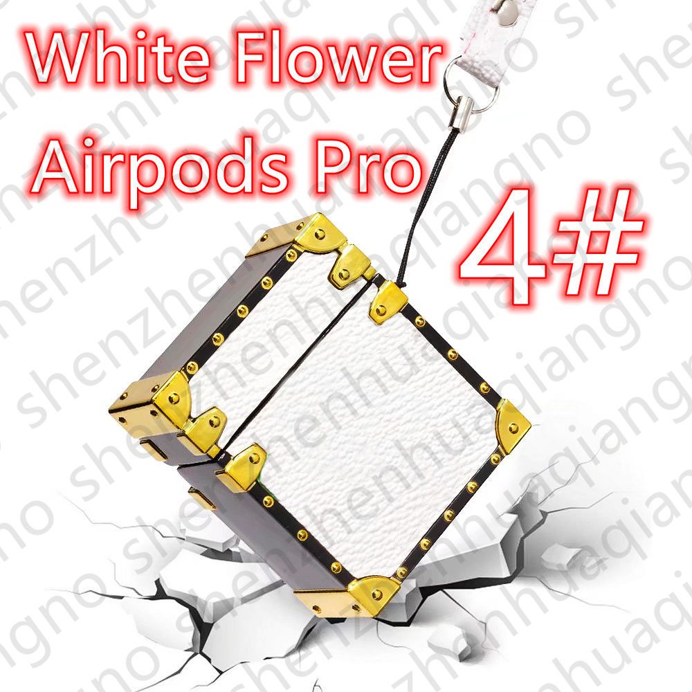 4 # beyaz çiçek airpods pro