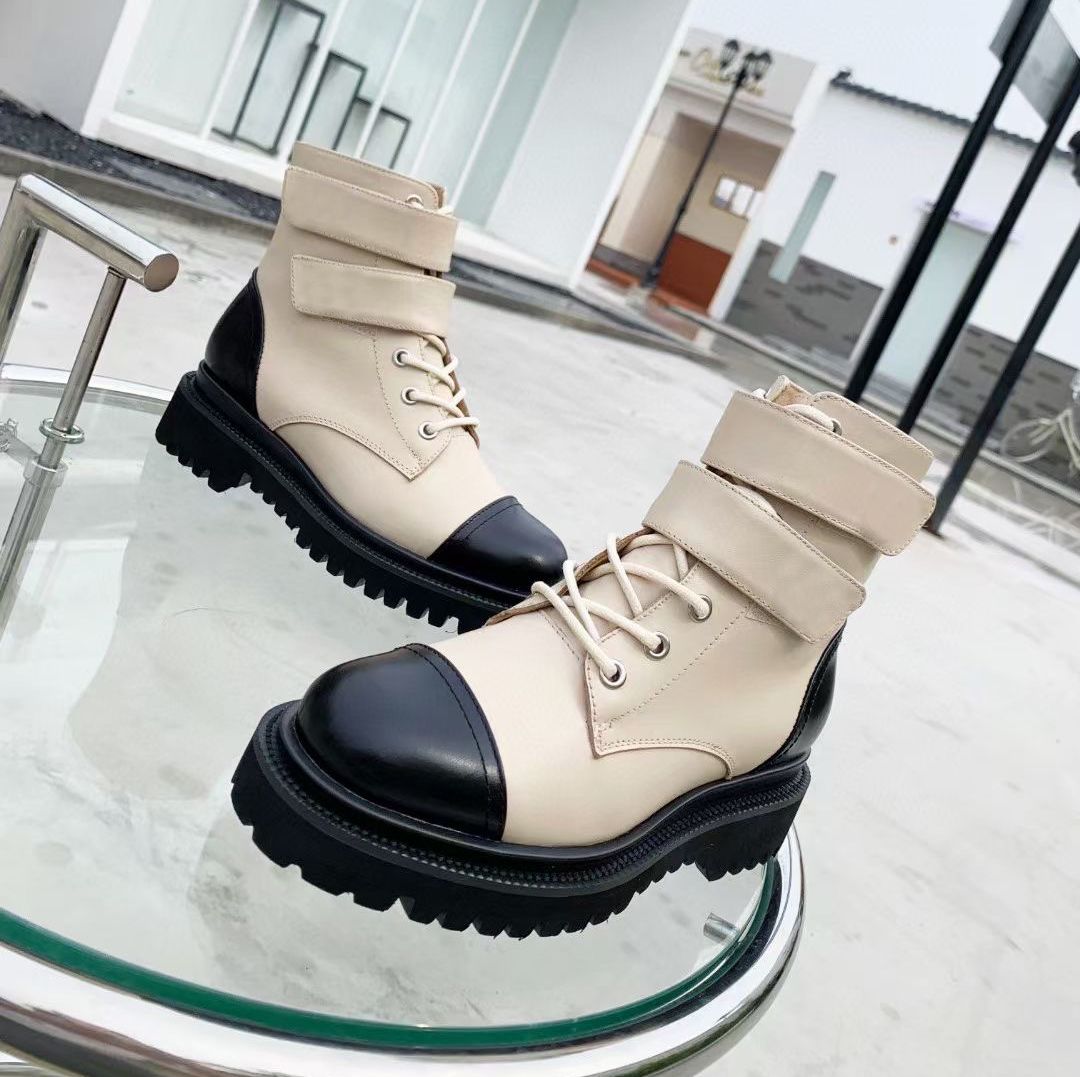 Acquistare Stivali Da Donna Inverno Stivali In Pelle Di Nylon Martin Stivali  Stivaletti Stivaletti Scarpe In Pelle Stringata Lampo Con Cerniera Scarpe  Da Donna Scarpe Piatte Fabbrica Vendite Dirette Tacco Spesso Tondo