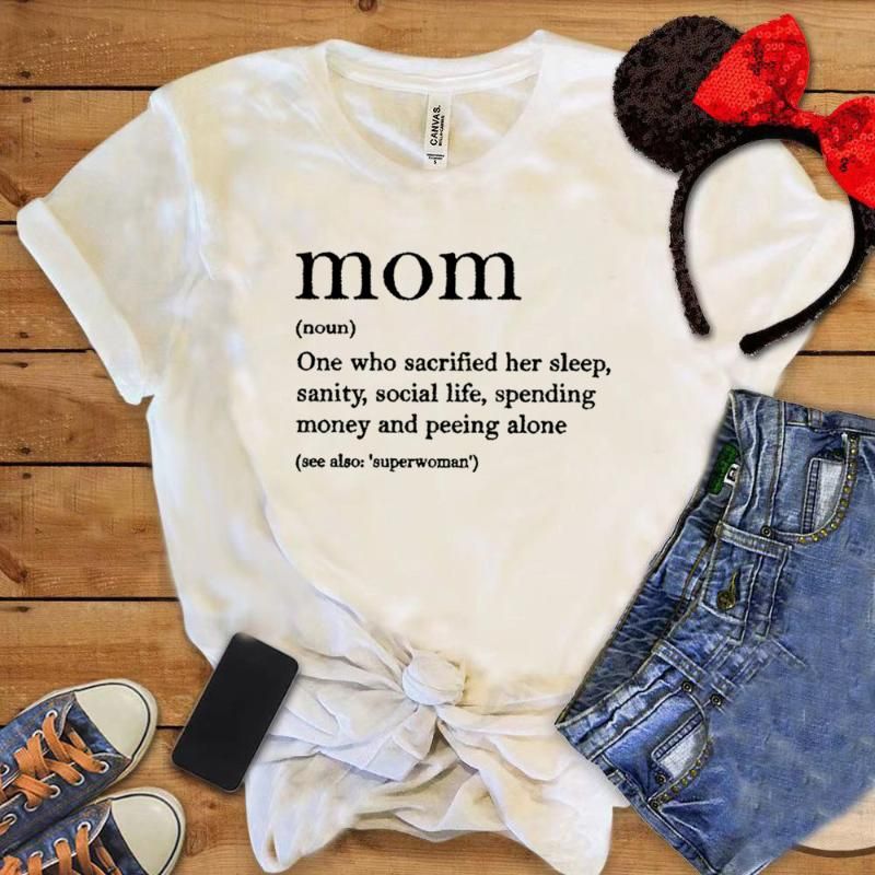 Acquistare T Shirt Da Donna Mamma Definizione Maglietta Divertente Madre  Significato Slem Fit Camicia Madri Giorno Da Giorno Allaperto Top Regalo  Famiglia Estate Maglietta Economico | Consegna Veloce E Qualità | It.Dhgate