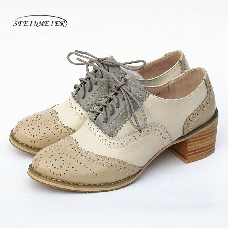 Compra Mujeres Oxford Bombas Zapatos Vintage Cuero Genuino Dama Tacones  Gruesos Tacones Retro Vintage Oxford Zapatos Para Mujeres Zapatos Marrones  Negros 210331 Barato | Entrega Rápida Y Calidad | Es.Dhgate