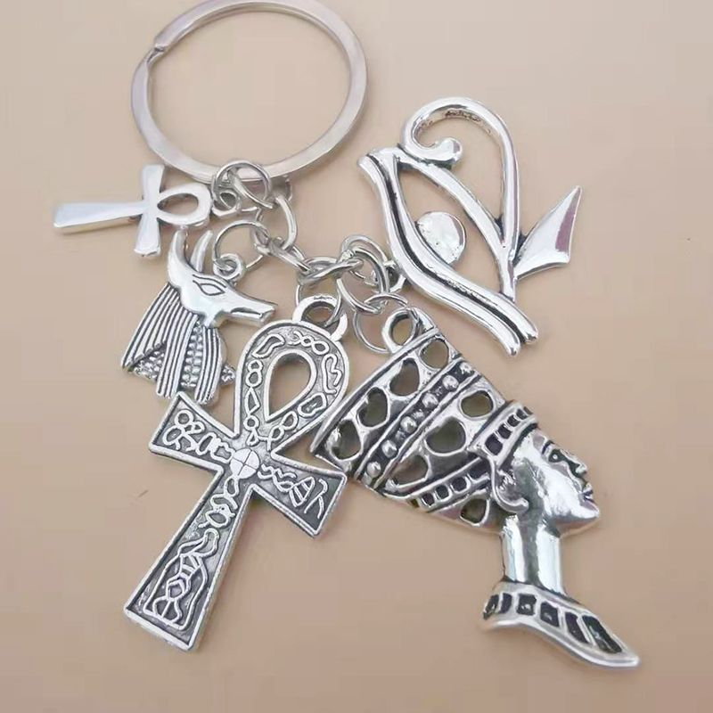 ANKH CROSS CHARM KEYRING BAG CHARM SILVER PLATED BRAND NEW FREE GIFT BAG ANKH CROSS CHARM KEYRING BAG CHARM SILVER PLATED BRAND NEW FREE GIFT BAG