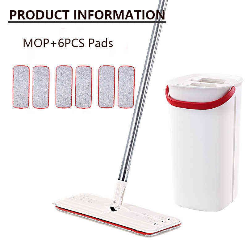 1mop 6pcs Mop Heads