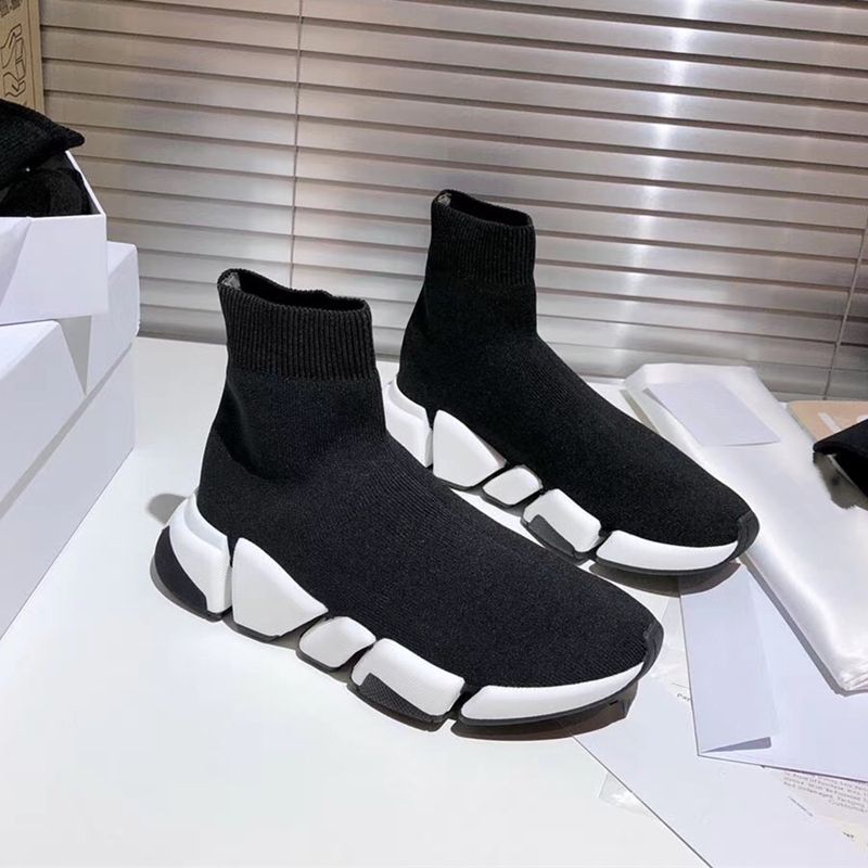 Koop Lente En Herfst Nieuwe B Thuis Elastische Sokken Schoenen Gebreide  Dikke Bodem Vlakke Bodem Hoge Top Heren En Dames Schoenen Sport En Le  Goedkoop | Snelle Levering En Kwaliteit | Nl.Dhgate