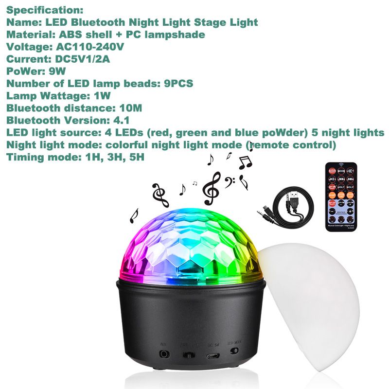 LED Night Light Bluethtooth Stage Light