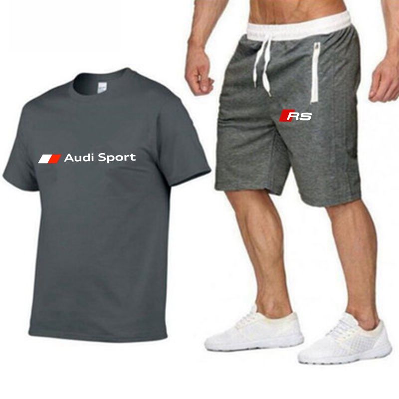 Chándal de verano Hombres Ropa deportiva Camisetas de manga + conjuntos dos piezas Trajes