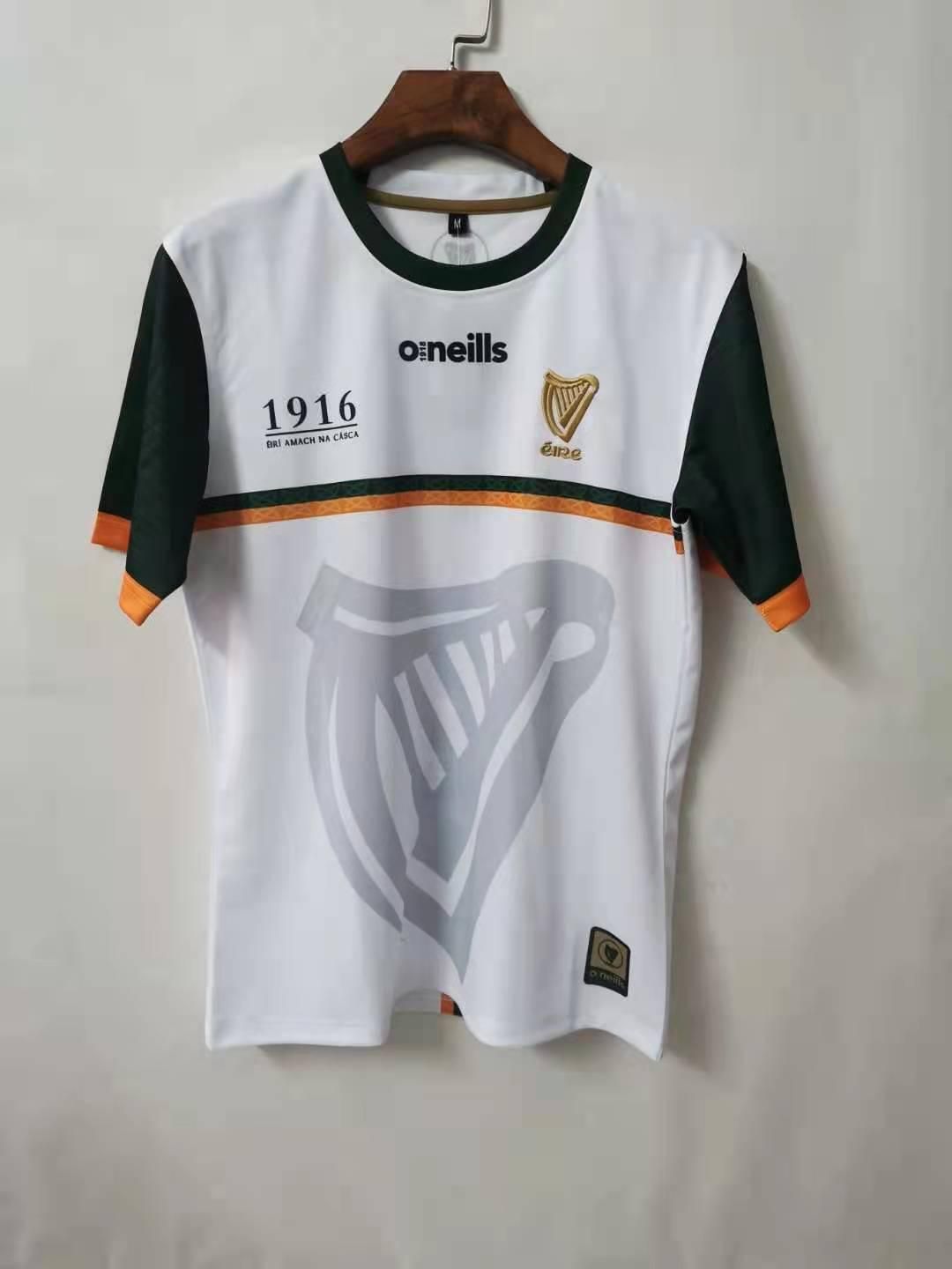New 1916 Commemoration Jersey White 1916 IRELAND Éirí Amach na Cásca Easter  Rising TRAINING RUGBY JERSEY size S--5XL