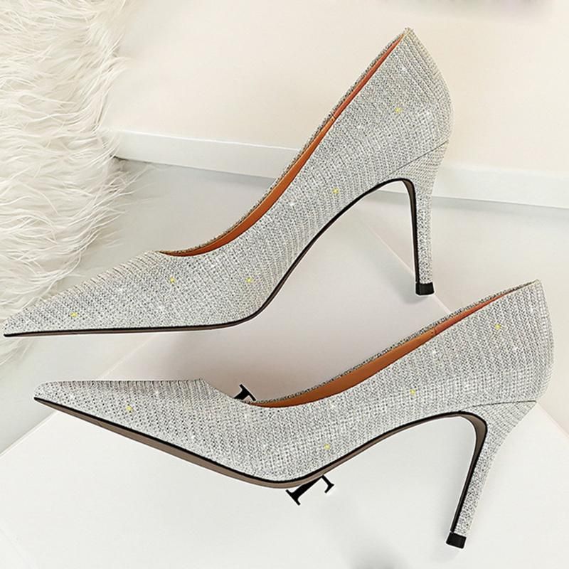 Vogue Women High Stiletto Heel Pointy Toe Sandals Pump New Shoes Formal Business 