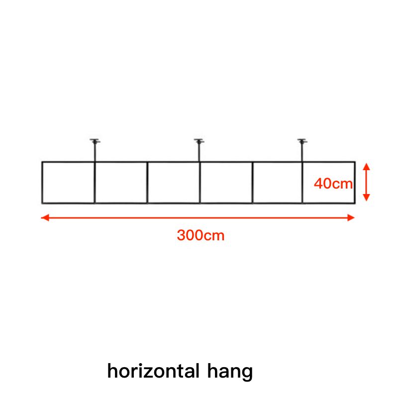 6 stuk horizontaal hangen