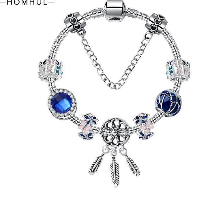 Fashion Pandora Style Charm Bracelet 