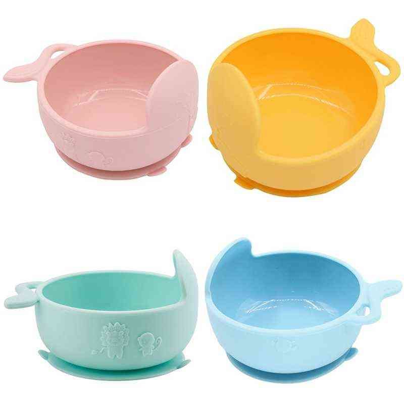 Baby Kids Feeding Learning Dishes Bowl Assist Toddler Food Dinnerware 