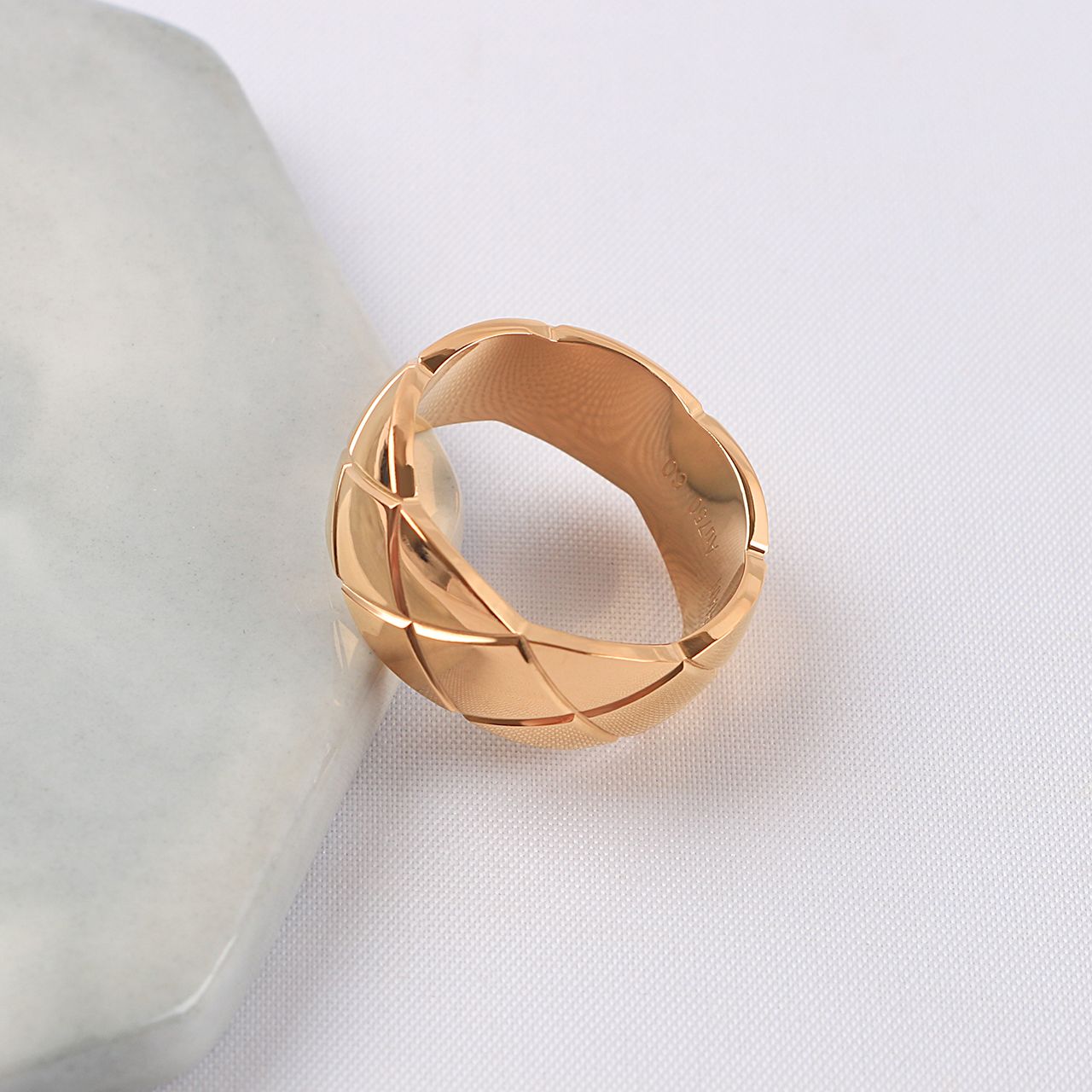 Rose Gold 10mm Plain Ring