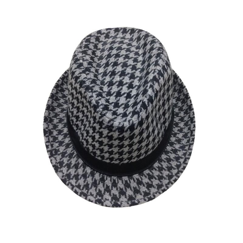 Grey Fedora hats