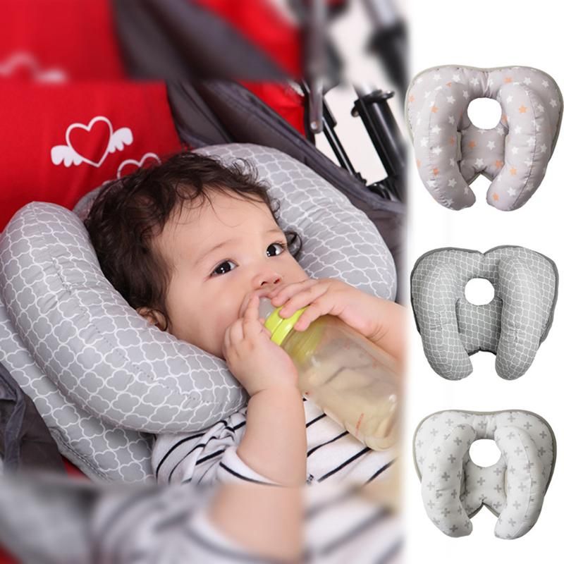 Cojín para asiento de bebé, viaje para cochecitos, cojín de apoyo para la  cabeza y el cuello, para pequeños Hugo Almohada de viaje infantil