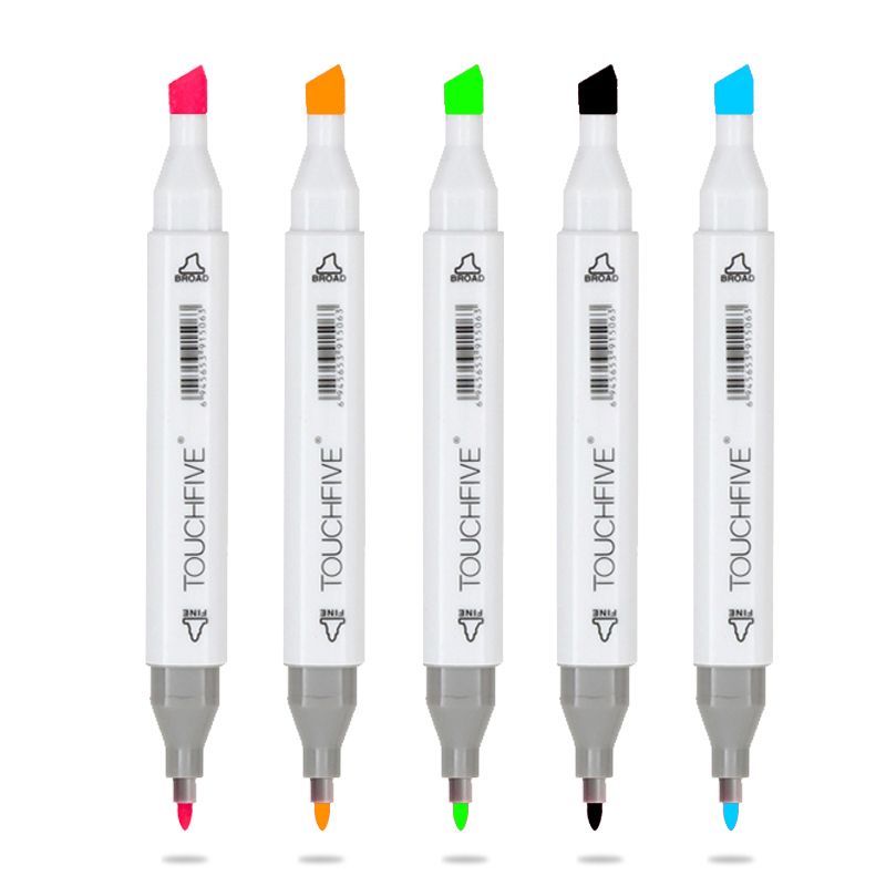 Funny Double Line Pattern Outline Marker Pen Hand Copy Account Multi-colored  Curve Pen Quick Dry Mark Notes Painting Highlighter