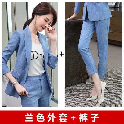 Pantaloni blazer blu