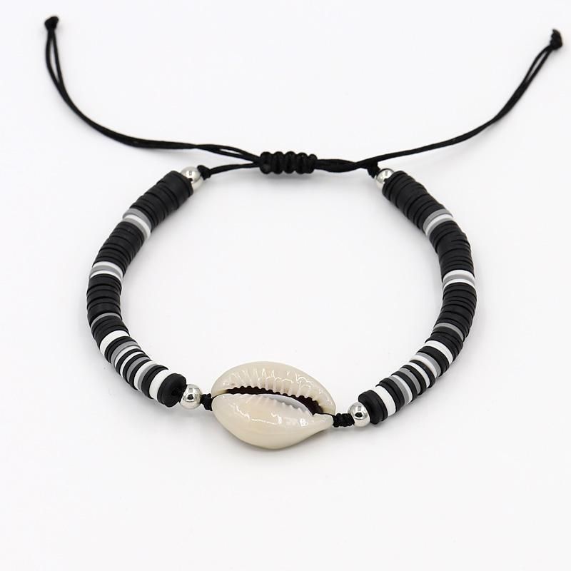 Pulseras de mujer Moda Fimo Hecho a mano Pulsera de shell para niña con