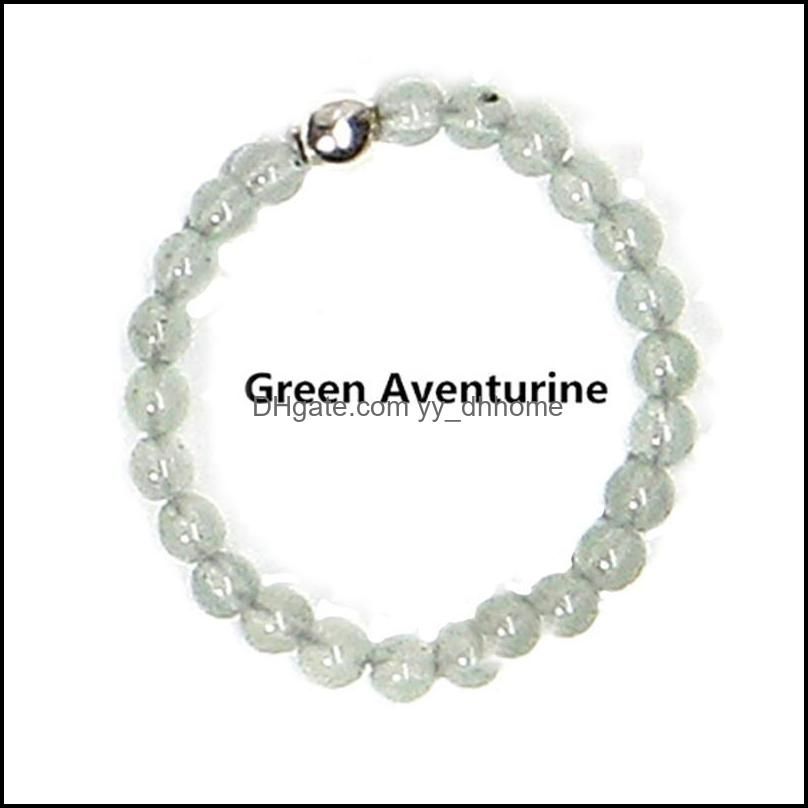 Groen Aventurijn Silver Bead